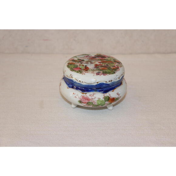 Other - Vintage Geisha Girl Trinket Box – Footed  Made in Japan